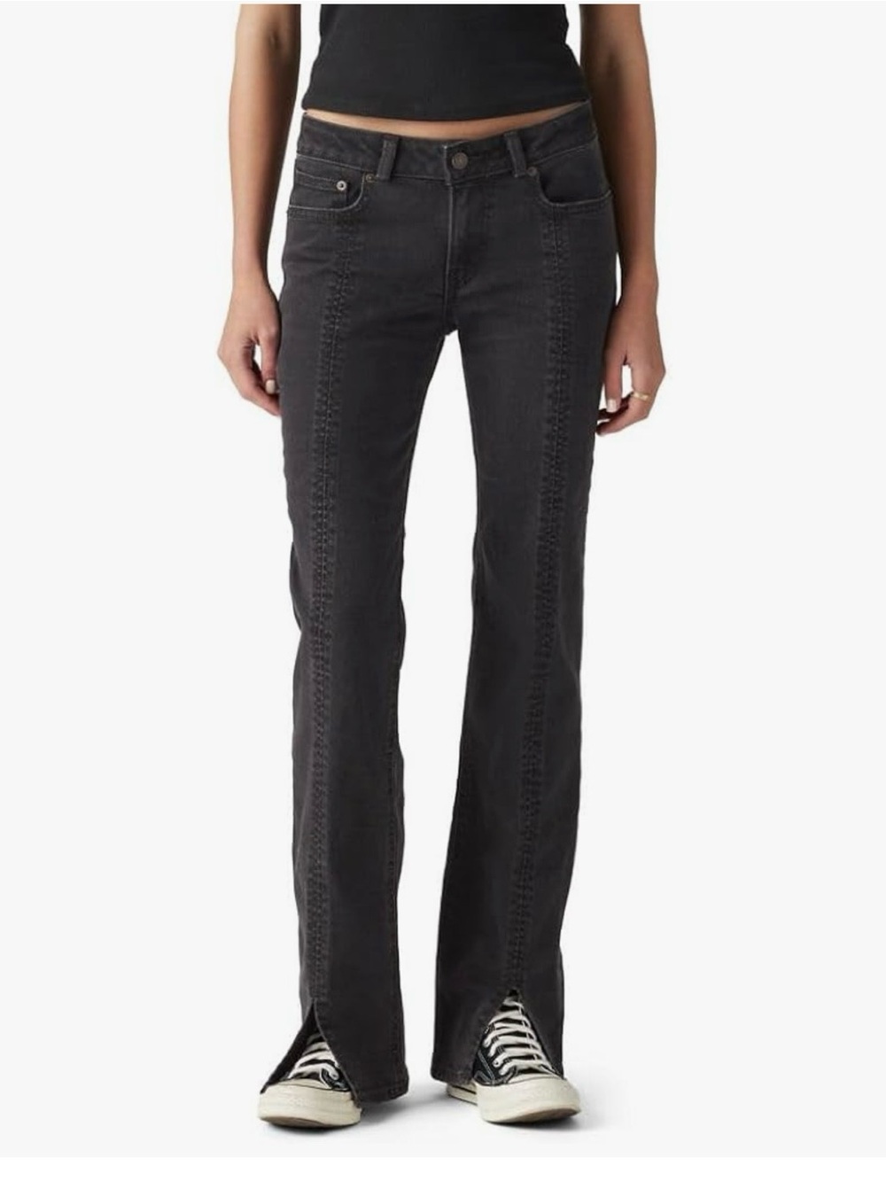 Levi’s Superlow Bootcut Black (Split-Hem Jeans)